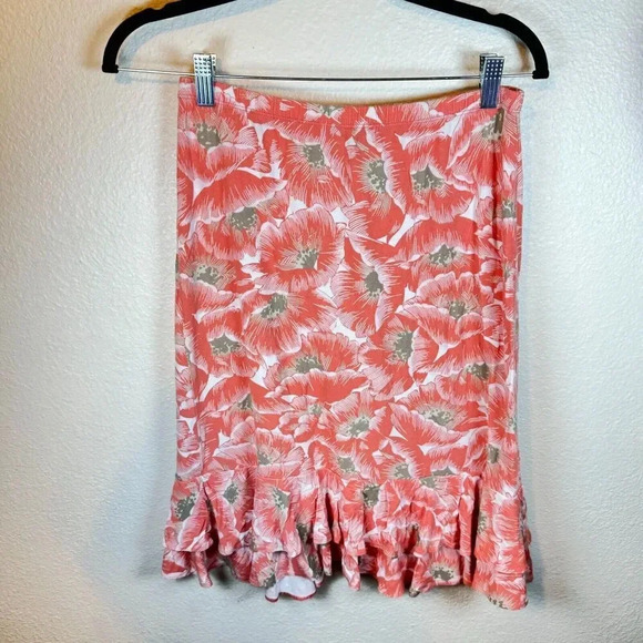 Tommy Bahama Women's Tropical Mini Floral Ruffled Skirt Resort Vacation Size XS - Picture 1 of 7